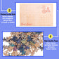 Small Jigsaw Puzzles for Adults 150 Pieces Mini Jigsaw Puzzles Challenging Castle Ukiyoe Sea Wave Tiny 6 x 4 Inches, 3 Pcs,Mini Easel Included