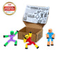 Zing StikBot Crazy Faces 3-Pack - Exclusive Solid Colors | Posable Action Figures with Suction Cups for Stop-Motion Animation & Creative Play |