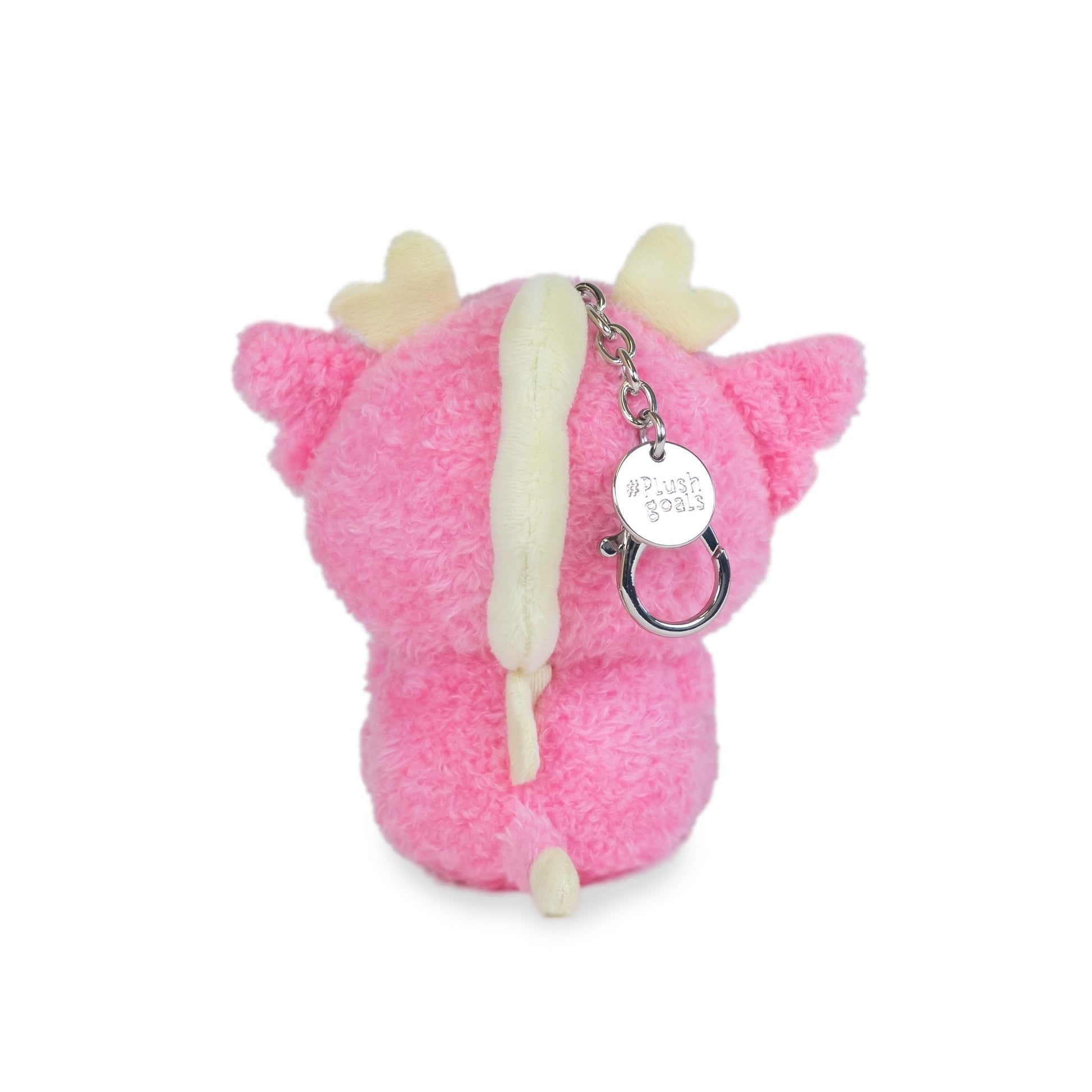 Cuddle Barn PlushGoals - Mini Dorian Keychain | Super Soft Cute Kawaii Dragonfruit Dragon Collectible Stuffed Animal Plush Toy Clip On Bag Charm, 4