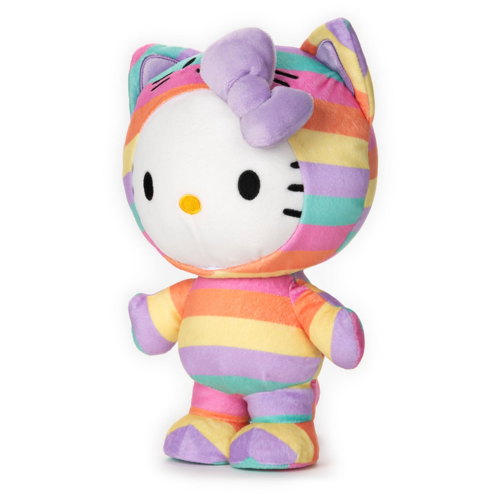 GUND Sanrio Hello Kitty in Rainbow Outfit 9.5-Inch Plush Toy for Ages 1+