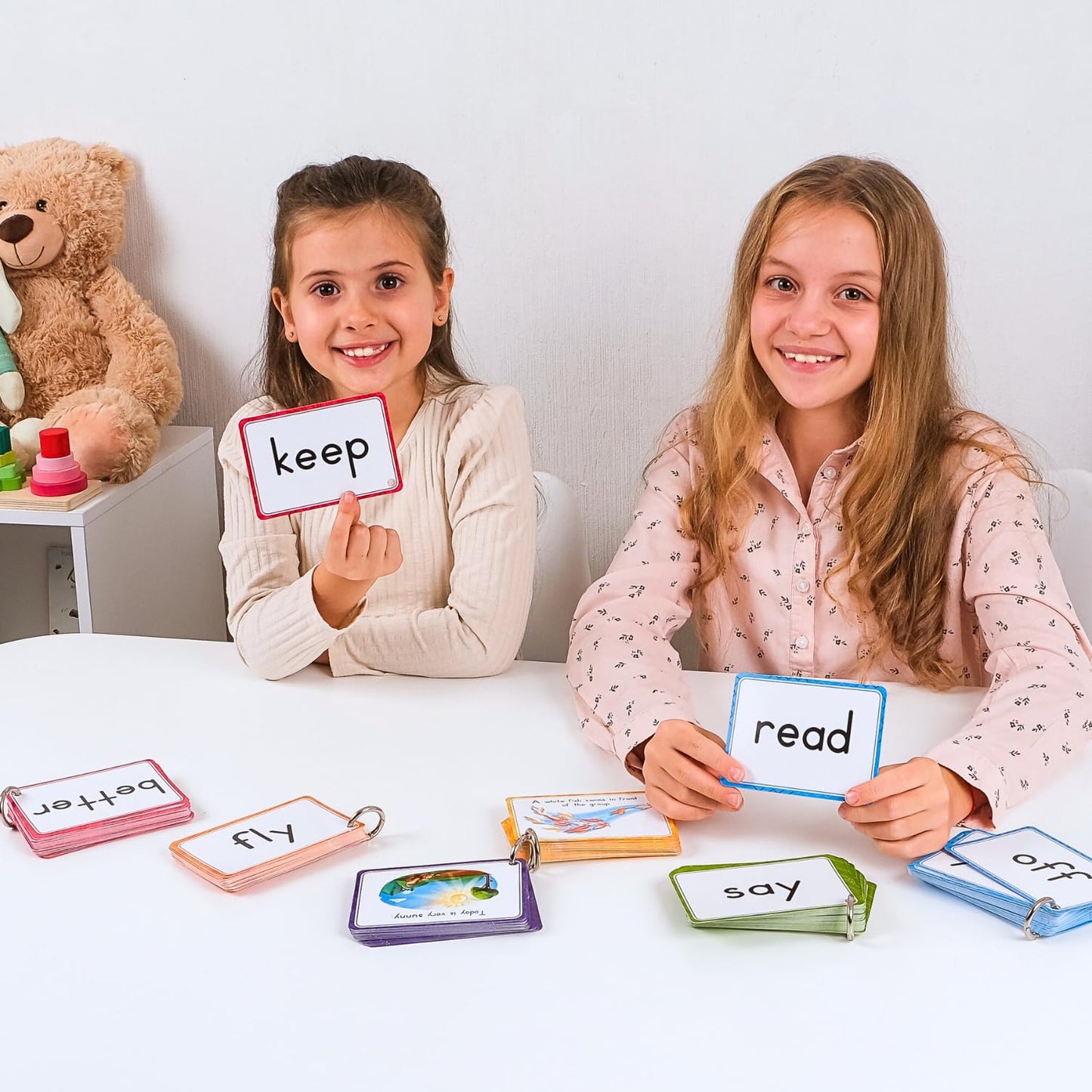 250 Sight Words Flash Cards for Kindergarten with Pictures, Dolch Sight Words Pre-K for Toddlers 3 4 5 6 7 8 Years, High Frequency Words Reading Cards