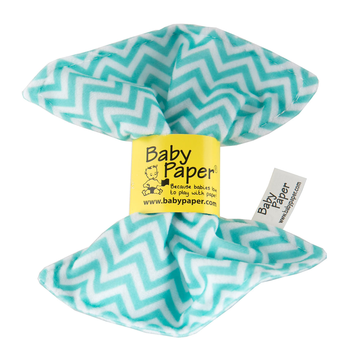 Baby Paper Crinkle Sensory Toy 3 Pack, Stripes Triangle Zig Zag, Washable