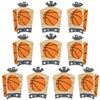 Big Dot of Happiness Nothin’ but Net - Basketball - Table Decorations - Baby Shower or Birthday Party Fold and Flare Centerpieces - 10 Count