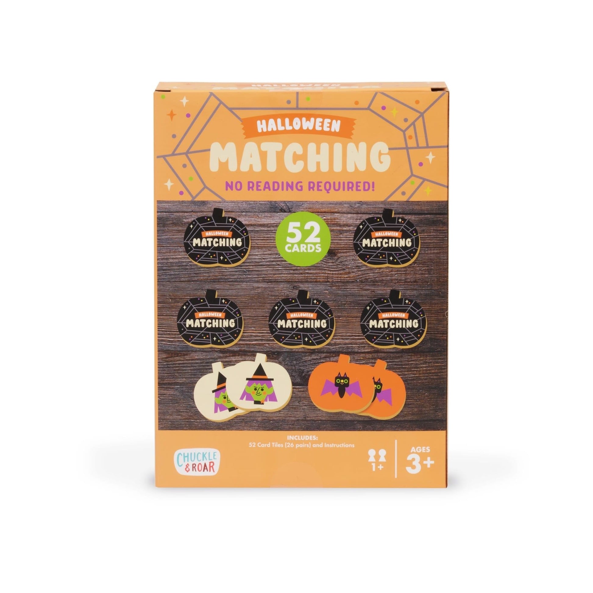Chuckle & Roar - Halloween Matching - Family Game Night Fun - Spooky Themed Classic Game - Great for Preschool Learning - Ages 3 and Up