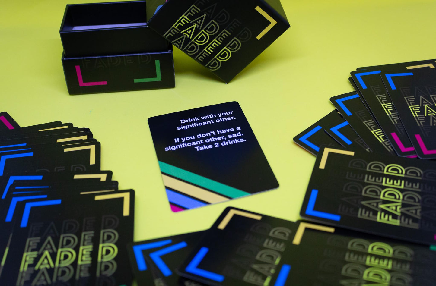 Faded - Drinking Game - Card Game for Parties and Game Nights - 21st Birthday - College - Tailgate - and More!