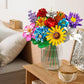 Flowers Bouquet Building Set 980 PCS - 12 Kinds of Flowers Botanical Collection and Decorative Home for Mother's Day, Birthdays, Valentine's Day Gifts