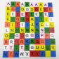 TMEEIHNSS 100Pcs Wooden Alphabet Tiles Replacement Letters for Scrabble Board Games, Wedding Frame and Wall Art (100) (Colorful(Capital Letters))