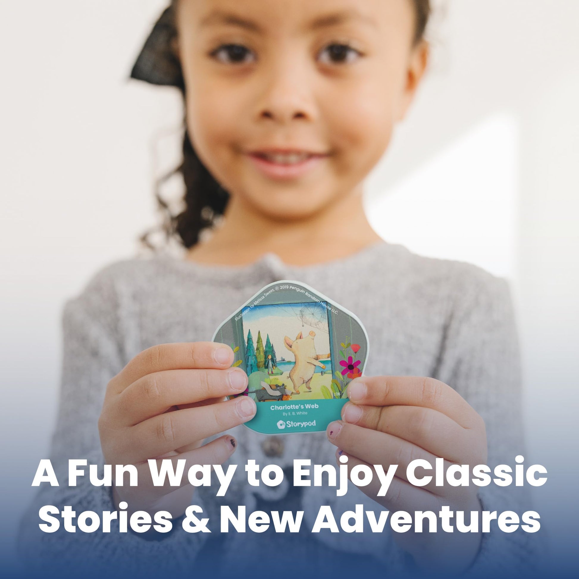 Storypod | Charlotte's Web | Token for The Storypod Audio Learning System | SEL Audio Learning & Interactive Fun