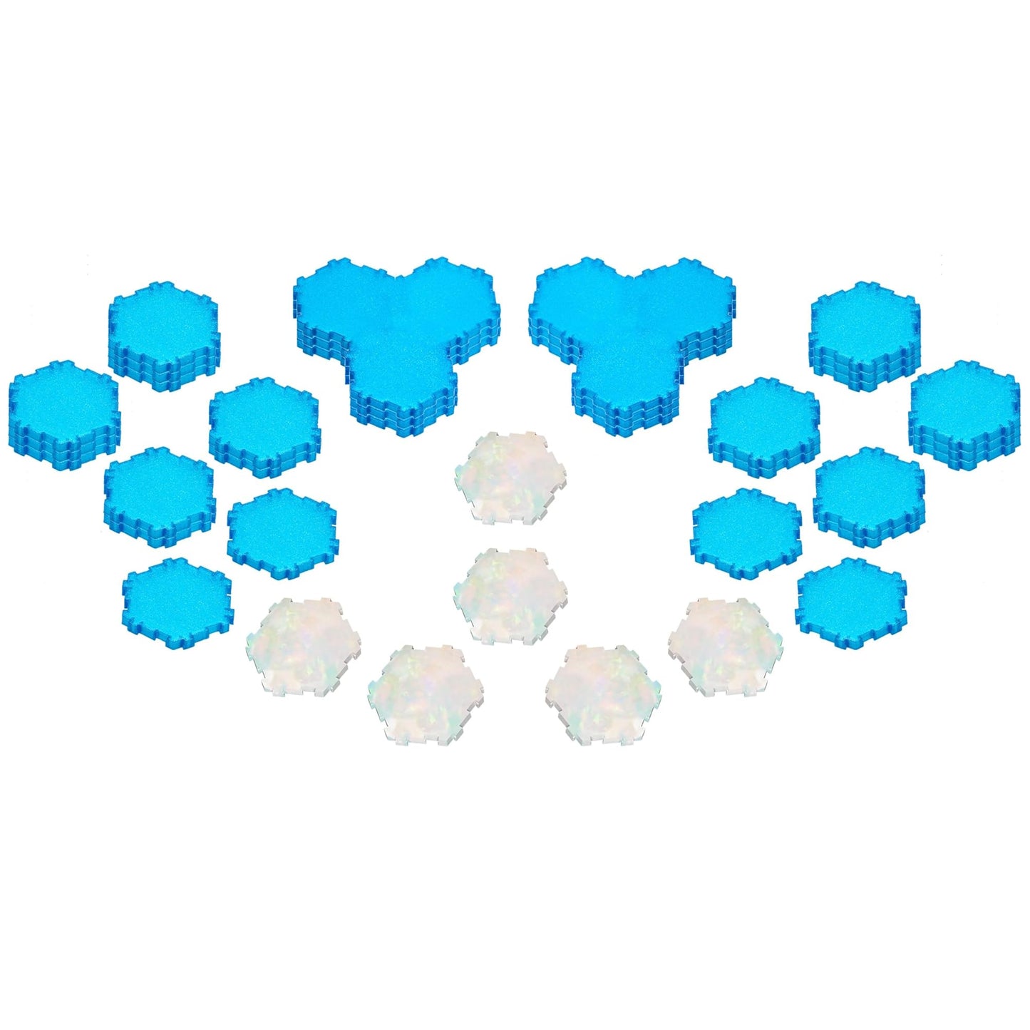 Renegade Game Studios Heroscape Waters of Valhalla Terrain Expansion - 40 Water Hexes & Healing Wellspring Tiles for Custom Battlefield Design