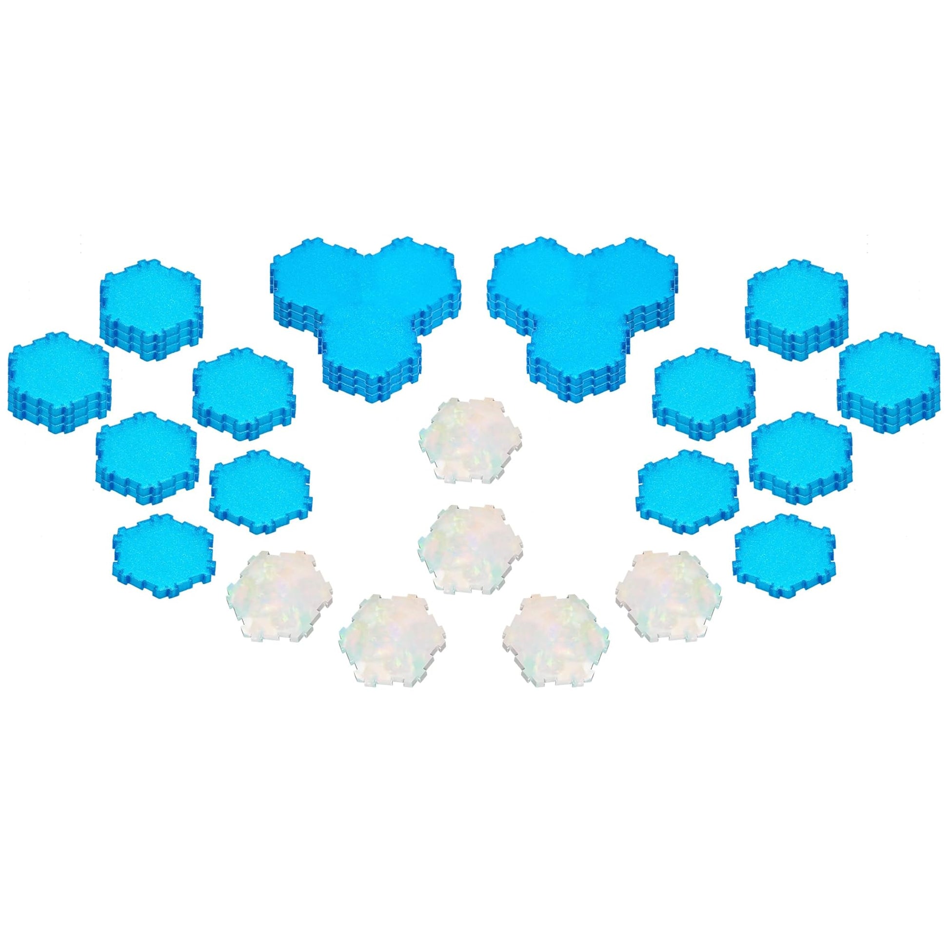 Renegade Game Studios Heroscape Waters of Valhalla Terrain Expansion - 40 Water Hexes & Healing Wellspring Tiles for Custom Battlefield Design