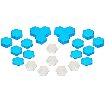 Renegade Game Studios Heroscape Waters of Valhalla Terrain Expansion - 40 Water Hexes & Healing Wellspring Tiles for Custom Battlefield Design
