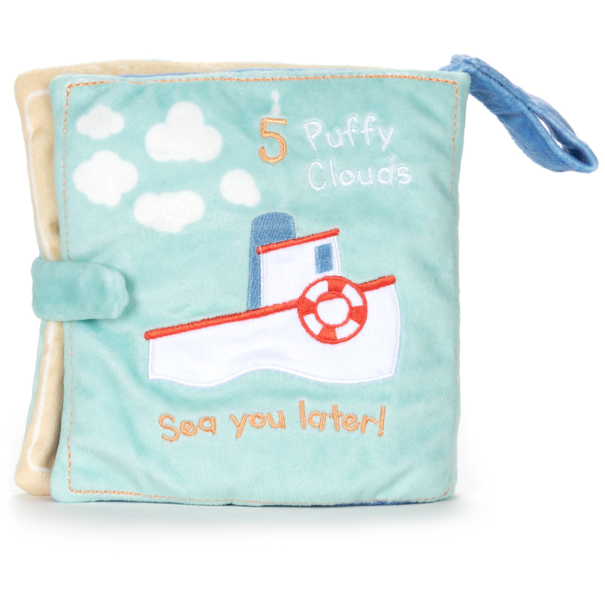GUND Baby Sleepy Seas 123 Whale Soft Book Plush Stuffed Sensory Stimulating Toy, 8"