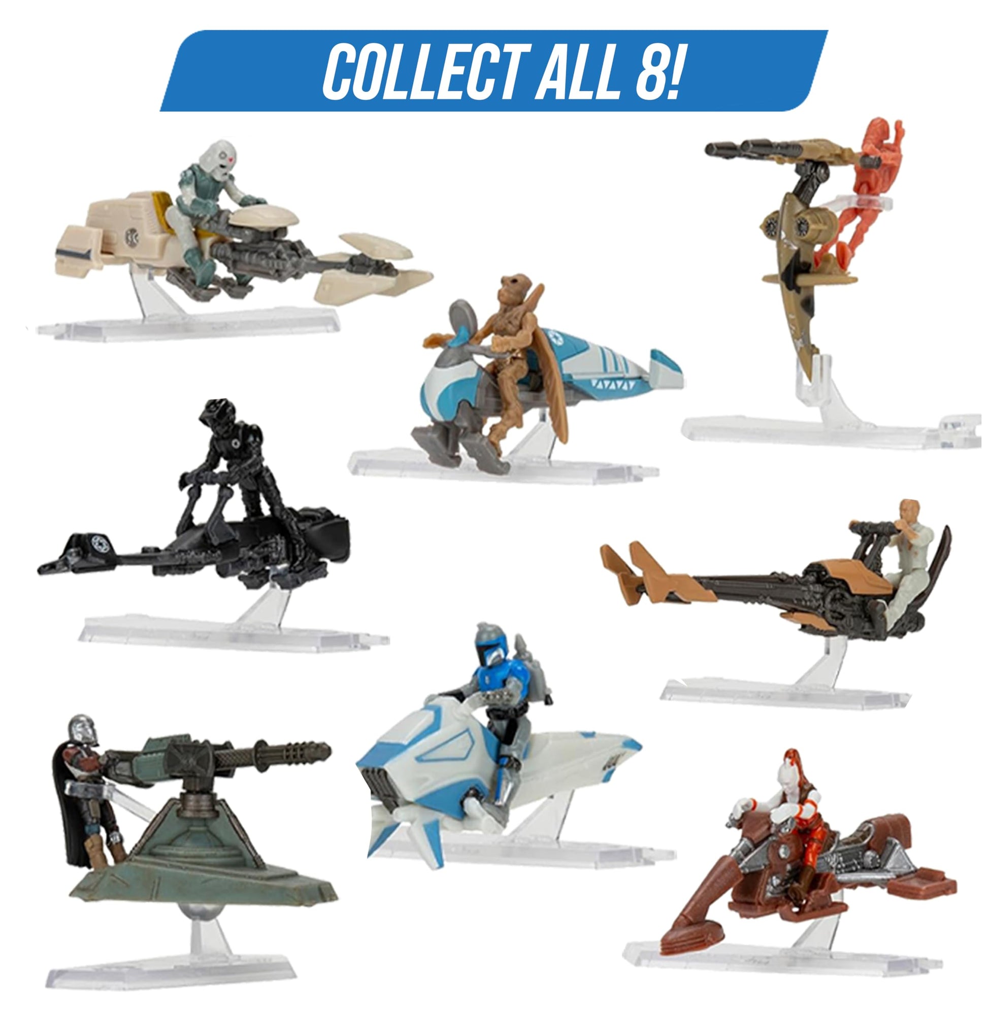 Star Wars Micro Galaxy Squadron Series 5 (6 Pack) Mystery Blind Box - Get Six 2.5" Vehicle or 1" Mini Figure - Officially Licensed - Authentic