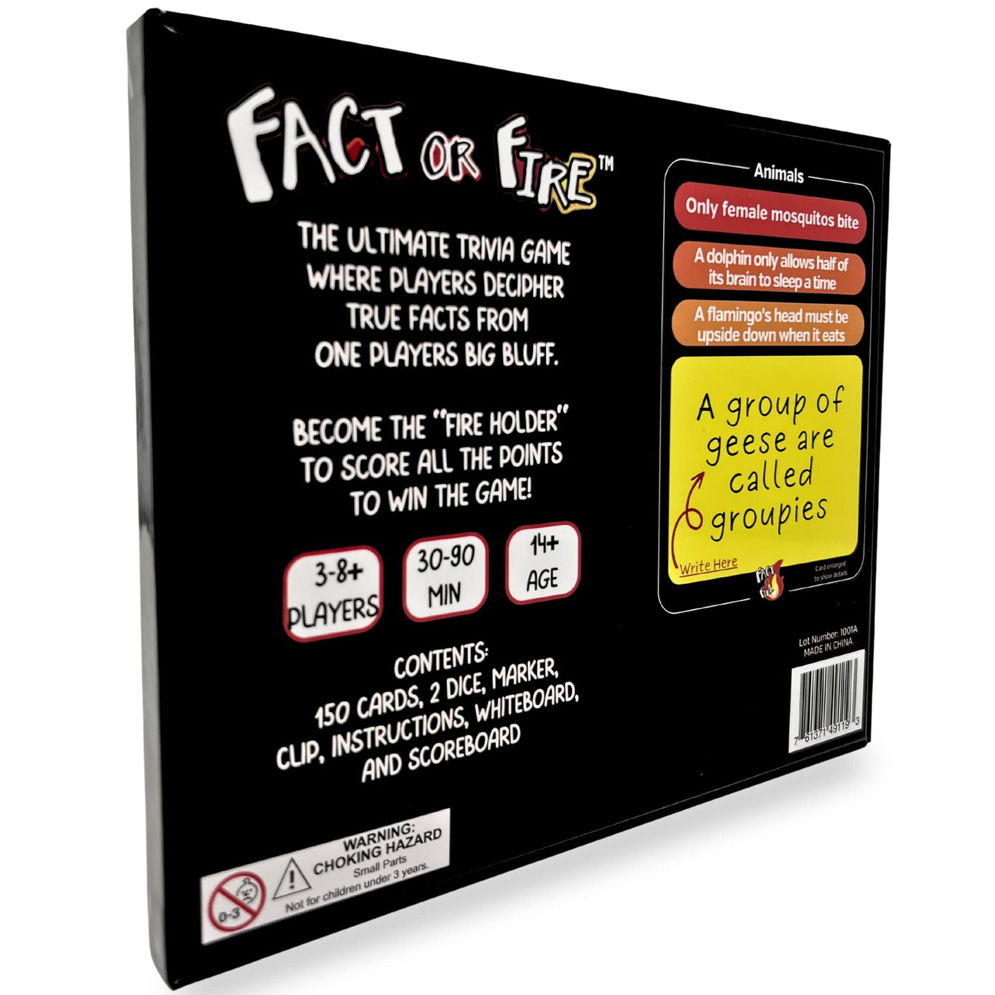 FACT or FIRE Trivia Card Game for Family and Friend Board Game Nights | Ultimate Playing Experience for Engaging Play Time | Get Creative Or Get