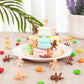 JUXINDA 72 Baby Shower Ice Cube Game Mini Plastic Baby/Party King Cake Toppers (Latin+Black)