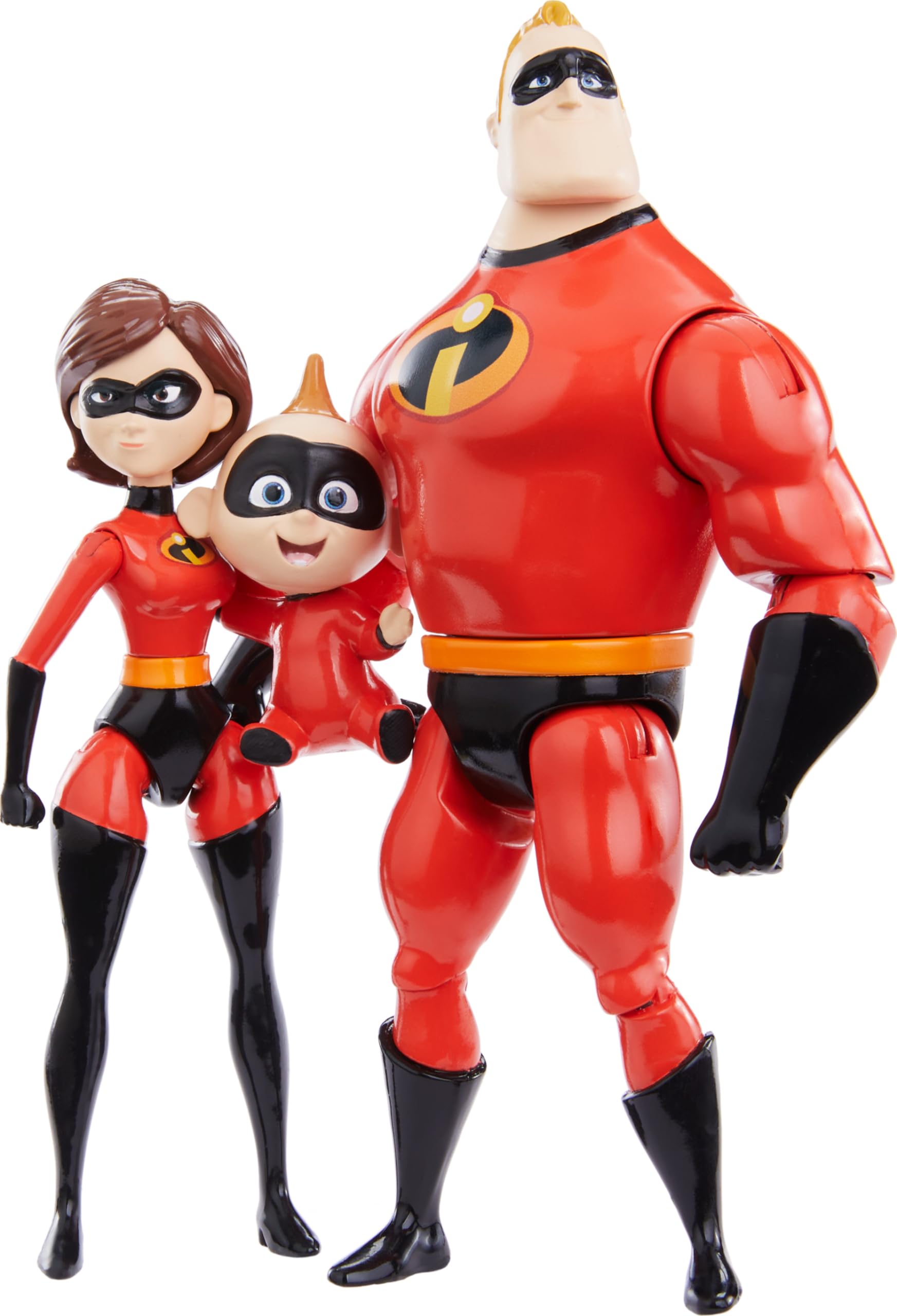 Mattel Disney and Pixar The Incredibles Storyteller Set with 3 Action Figures, Super Family Collectible Toy Pack with Mr Incredible, Elastigirl