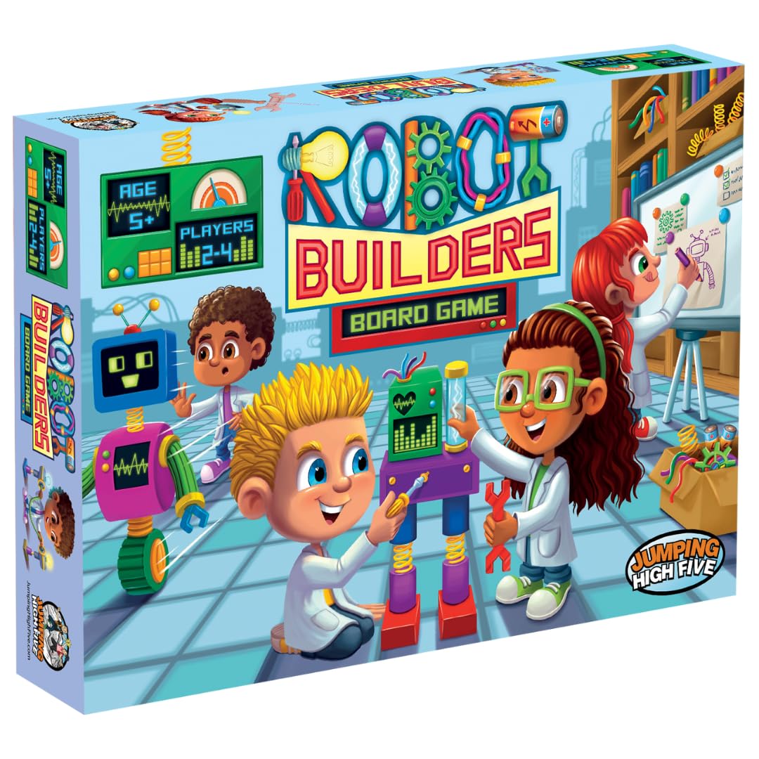 Robot Builders Board Game - Exciting Robot Building Competition for Kids Ages 5 and Up - Children Learn New Skills While Racing to Collect Matching
