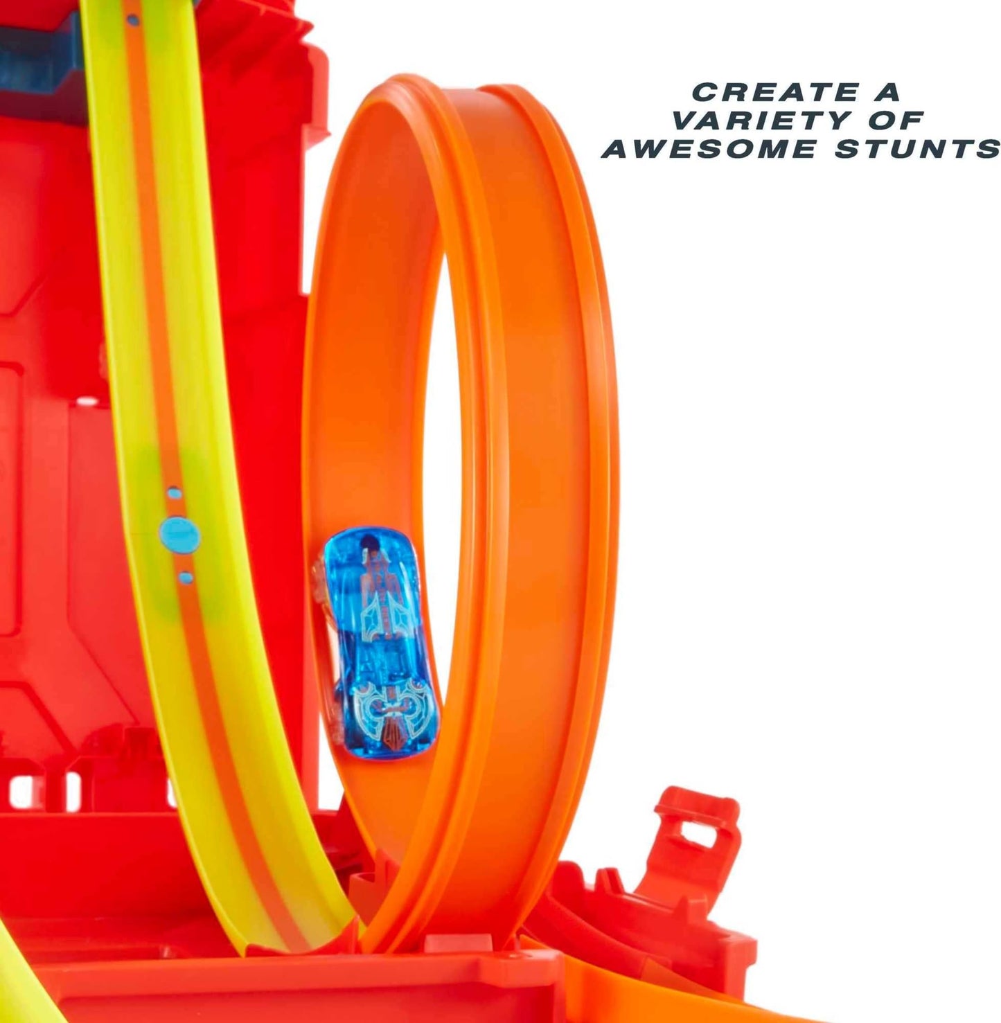 Hot Wheels Track Builder Unlimited Fuel Can Stunt Box Playset & Car