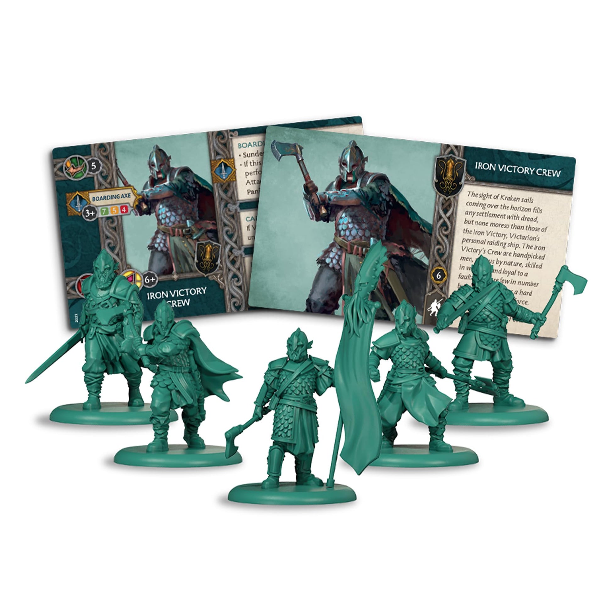A Song of Ice and Fire Tabletop Miniatures Iron Victory Crew Unit Box (Multilingual Edition) Strategy Game for Adults, Ages 14+, 2+ Players, 45-60