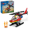 LEGO City Fire Rescue Helicopter Toy, Building Set with Firefighter Minifigure Pilot, Fun Gift or Pretend Play Toy for Boys, Girls and Kids Ages 5