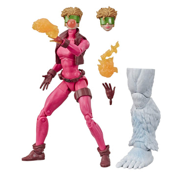 Marvel Classic Hasbro Marvel Legends Series 6" Collectible Action Figure Marvel’s Boom-Boom Toy (X-Men/X-Force Collection) - with Wendigo