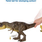 Mattel Jurassic World Camp Cretaceous Dinosaur Toy, Stomp 'n Escape Tyrannosaurus T Rex Action Figure with Stomping Motion