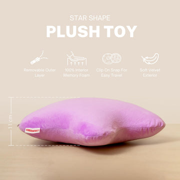 Kiddzentials Star Pillow 15in with Interior Memory Foam, Removable Outer Layer, Throw and Floor Pillow for Kids, Perfect for Classrooms, Childrens