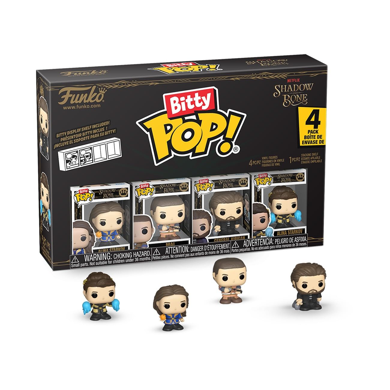 Funko Bitty POP! 4 Pack: Netflix Shadow and Bone - Alina, Kirigan, Mal