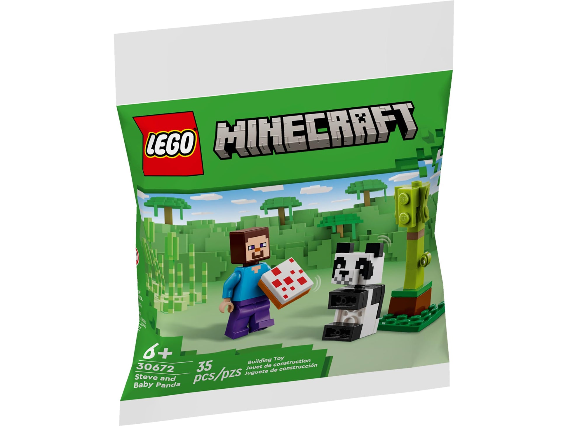 LEGO 30672 Minecraft Steve mit Baby-Panda