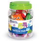 Learning Resources Snap-n-Learn Rainbow Owls - 10 Pieces, 18+ months Color and Shape Recognition, Letter Owls, Alphabet Toy