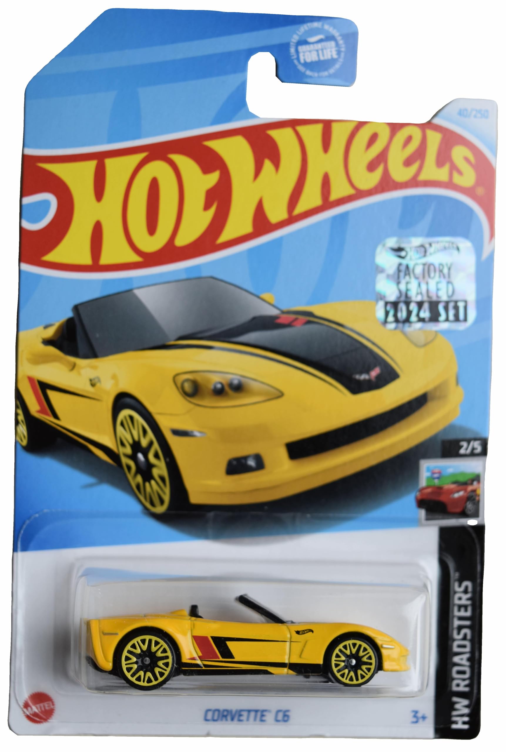 Hot Wheels Corvette C6, HW Roadsters 2/5 [Yellow] 40/250