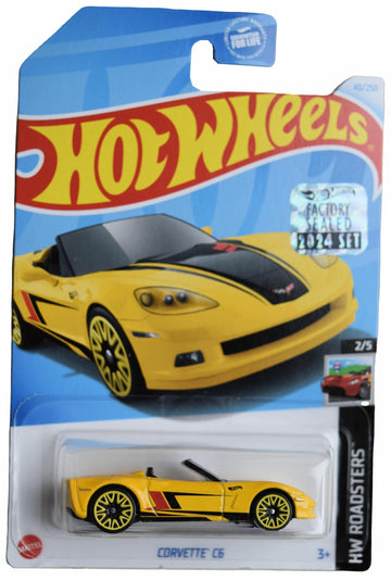 Hot Wheels Corvette C6, HW Roadsters 2/5 [Yellow] 40/250