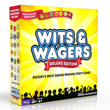 Wits and Wagers Deluxe Board Game | The Trivia Game Where You Don't Need the Answers to Win | Party Game for Groups | 4+ Players | Age 10+