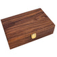 Alex Cramer The Nines Double 9 Domino Set. American-Made Solid Walnut Case Holds Our 55-Piece Set of Dominoes (Double Nine Domino Set for Adults)