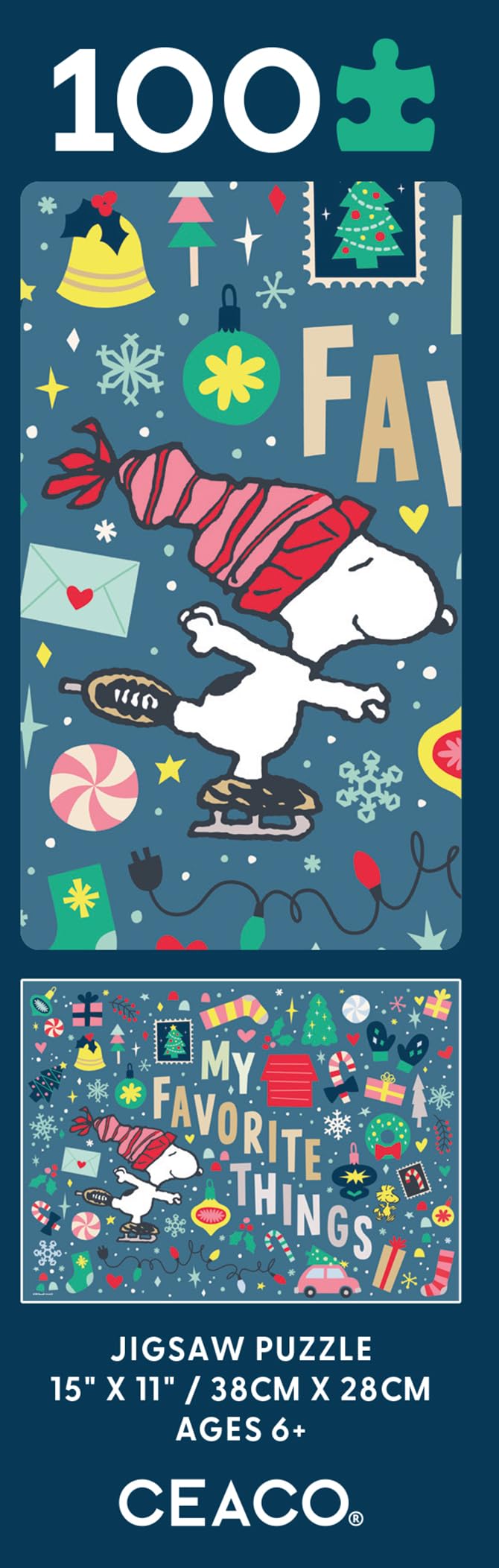 Ceaco - Snoopy's Favorite Things - 100 Piece Puzzle for Kids