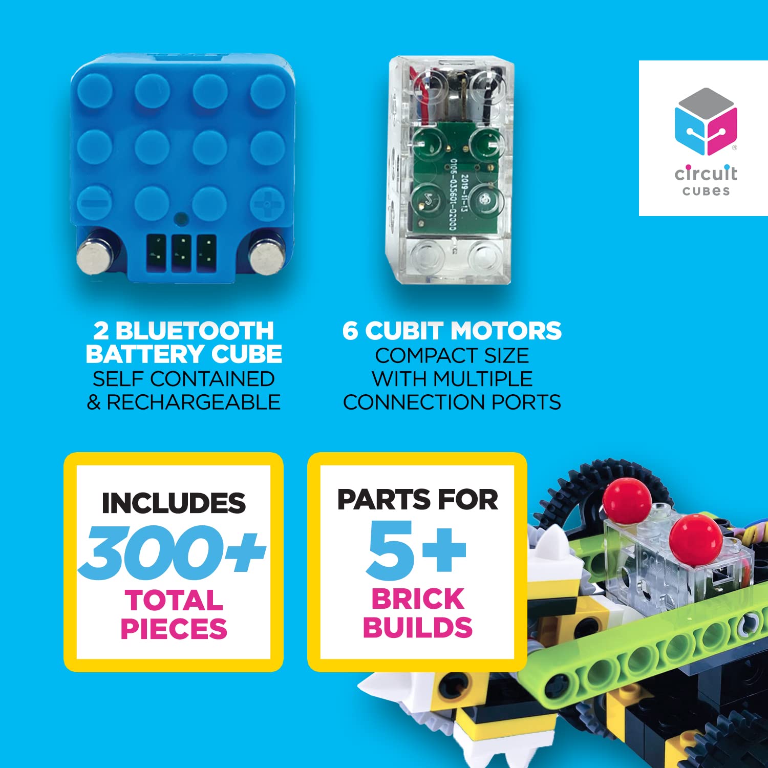 Circuit Cubes Robots Rumble Kit - 2 Player Remote Control Robotics Kit
