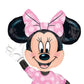 Anagram 34331 Minnie Airwalkers - Pink Dress Foil Mylar Party Balloon, 54", Multicolor, Pack of 1,10116417
