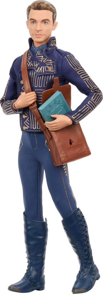 Mattel Universal Wicked Fiyero Fashion Doll with Posability, Removable School Uniform, Boots, & School Satchel and Textbook Accessory