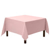 Gee Di Moda Square Tablecloth - 52 x 52 Inch Pink Table Cloth for Small Square or Round Tables - Heavy Duty Washable Fabric - for Buffet Table