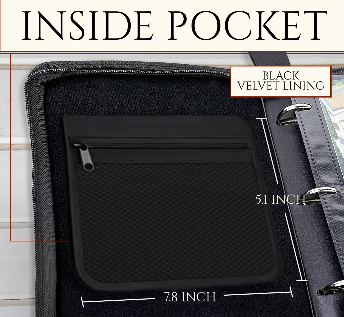 Baseball Card Binder 9 Pocket - Holds 990 Cards, Zipper Trading Card Binder with Extra Space to Close When Full, Includes 25 Toploaders and Inner