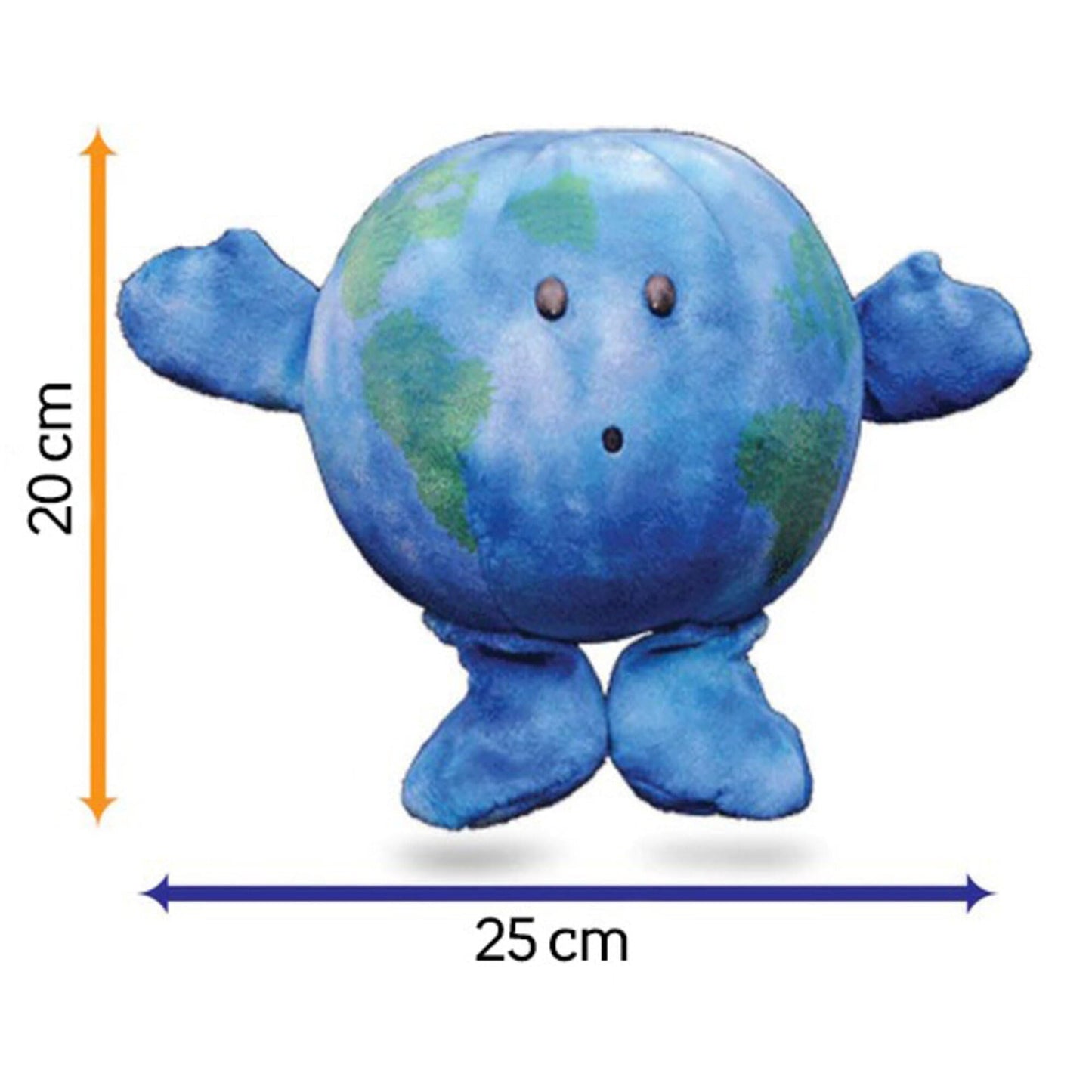 Celestial Buddies Little Earth Buddy | 10" Soft Stuffed Plush, Fun Planet Facts Tag for Kids - STEM Learning Educational Gift, Classroom & Homeschool