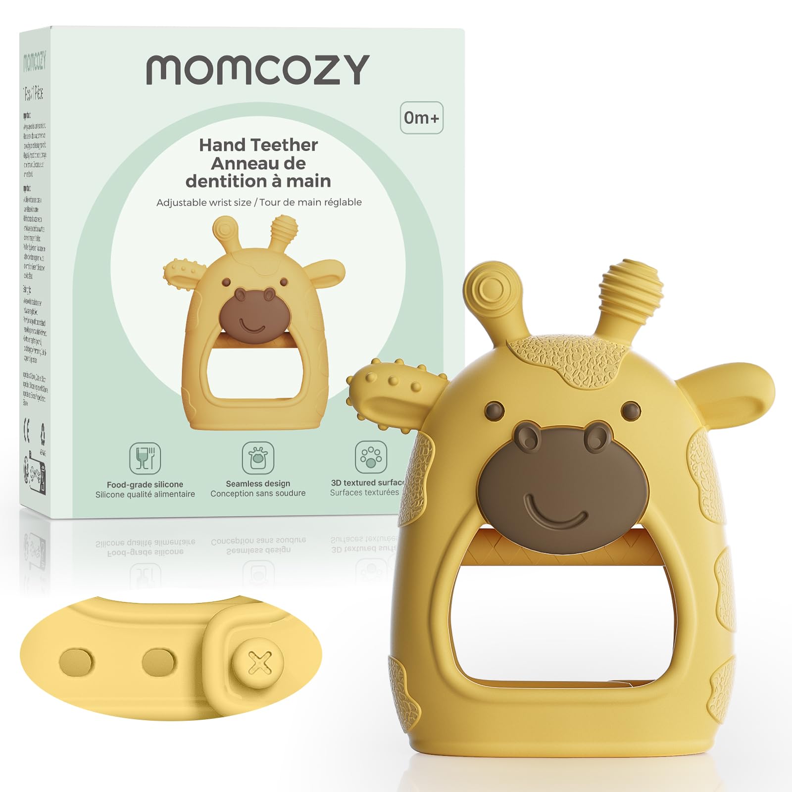Momcozy Baby Teether Toys | Baby Teething Toys | Baby Teething Relief | Food Grade Silicone Teether Baby Toys | Baby Teether 0-6 Months | Teething Toy