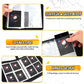 400 Pocket Trading Card Binder with 50 Removable Sleeves, Portable Zippered Card Holder, Collection Album Book Case Storage for MTG, TCG, Sports, Game