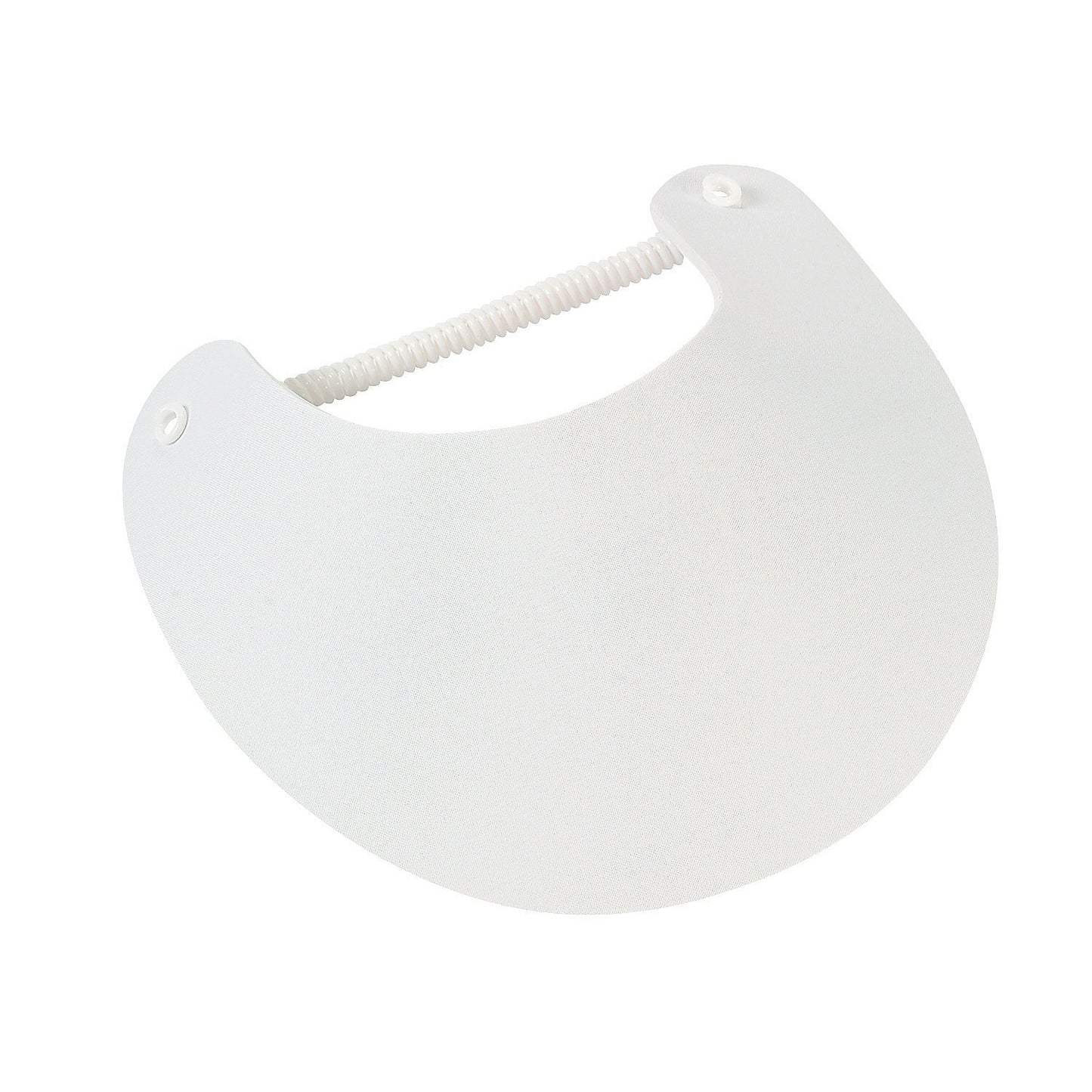 Fun Express White Foam Visors Bulk 48 Pack - DIY Craft Visors for Kids with Adjustable Coil Bands | Plain Blank Sun Visors for Decorating, Summer Camp