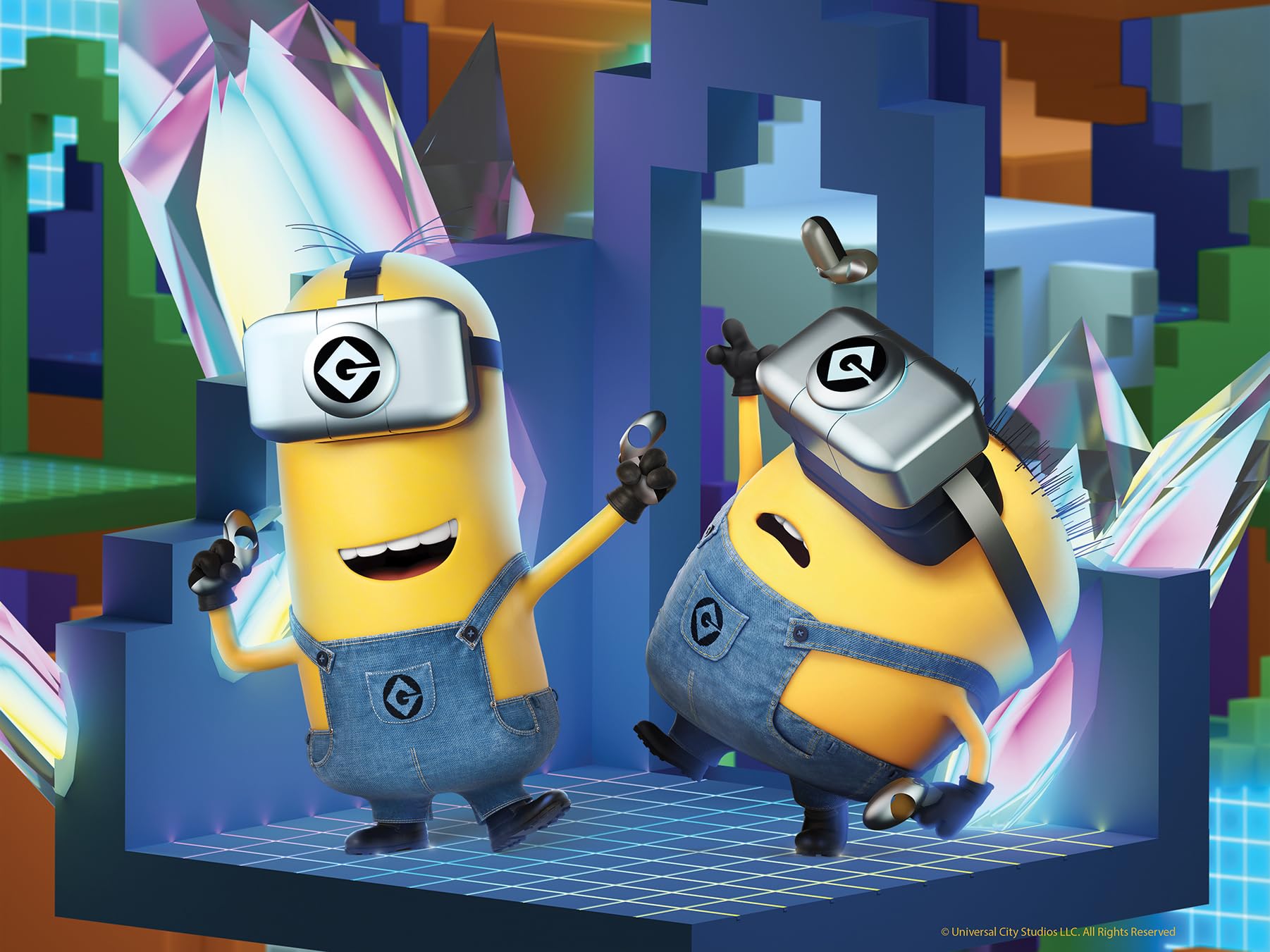Prime 3D Universal | Minions | 3D Jigsaw Puzzle| 100 Piece Jigsaw for Kids | Finished Size 12" x 9" | Challenging & Fun for Kids & Families |
