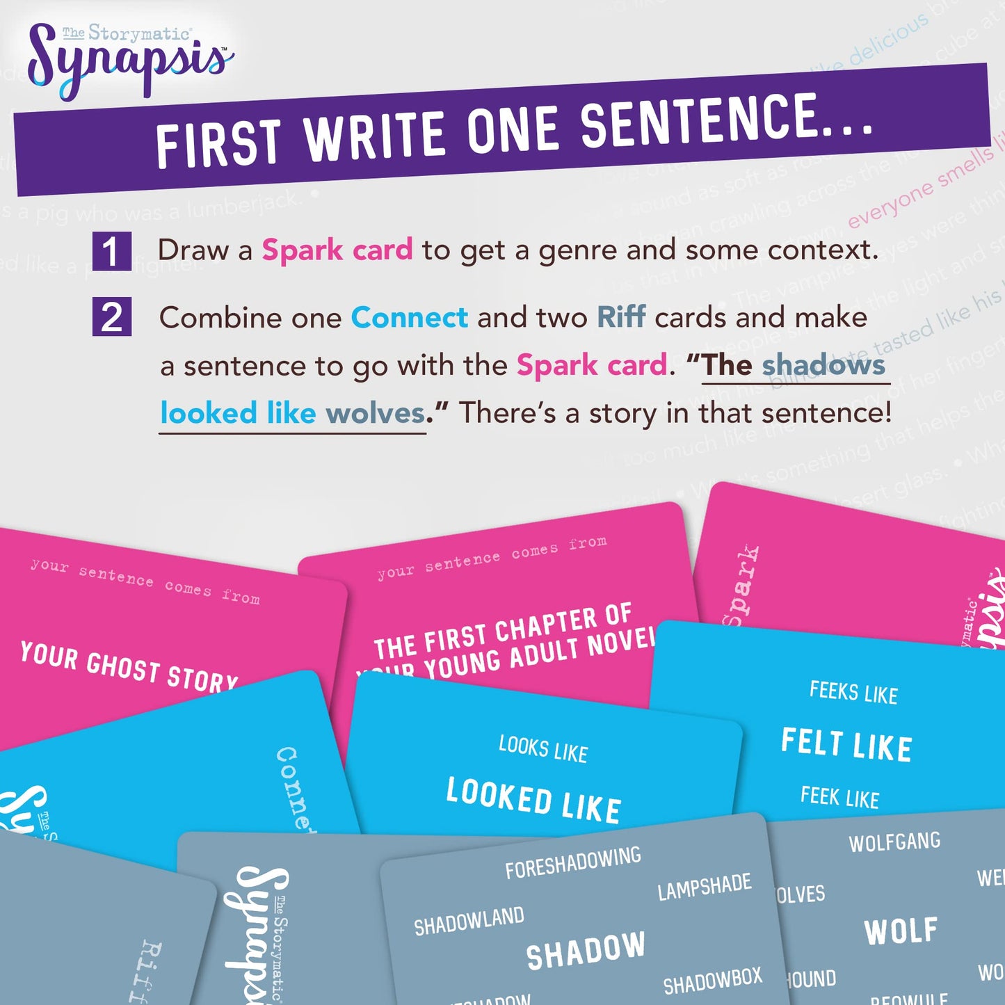 Storymatic Synapsis - Creative Writing Prompts for Adults and Young Writers - Storytelling Game