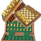 BKRAFT4U Handmade Wooden Rosewood Foldable Magnetic Chess Game Board with Storage Slots, 7 Inch