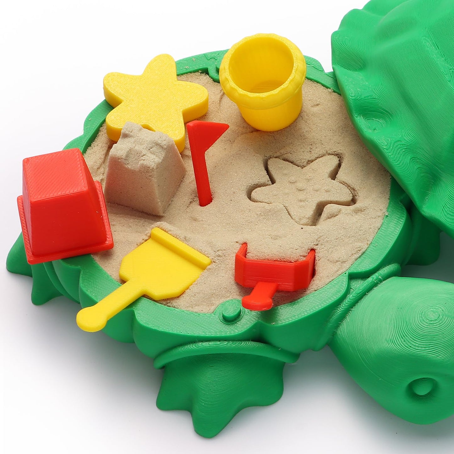EAMC XHXX Mini Desktop Turtle Sandbox with Soft Sand and Small Tools -Premium Sand Garden for Desk Kit - Mini Zen Garden Kit Gifts Decor Desktop