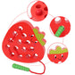 GEMEM Wooden Lacing Threading Toys Fine Motor Skill Toys for 3 Year Old