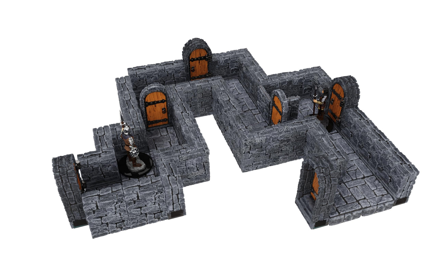 Warlock Tiles: Expansion - 1 in. Dungeon Straight Walls